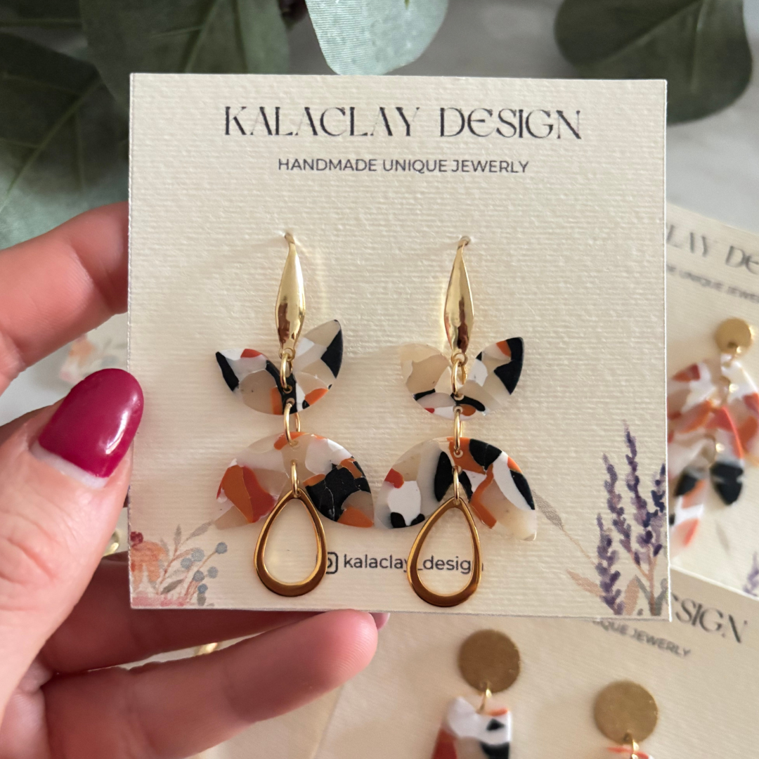 Lovely orange marble - Butterfly