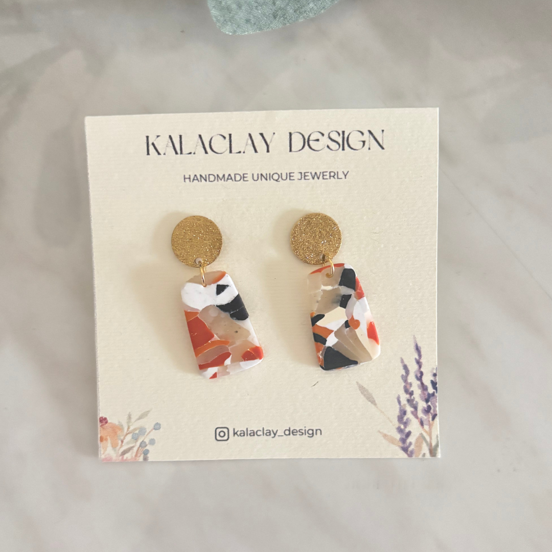 Lovely orange marble 1